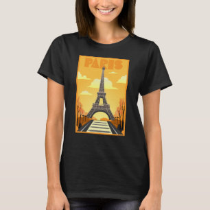 Eiffelturm Paris Art Deco Poster T-Shirt