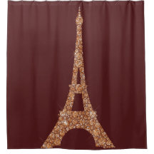 Eiffelturm Paris Burgu Rose Gold Kupferkristalle