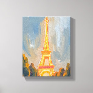 Eiffelturm Paris Frankreich Aquarell Leinwanddruck