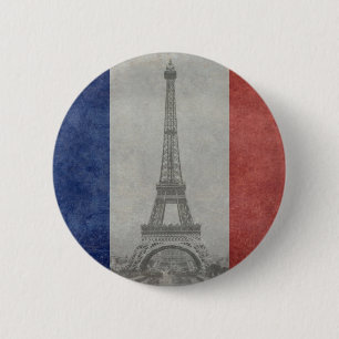 Eiffelturm, Paris Frankreich Button
