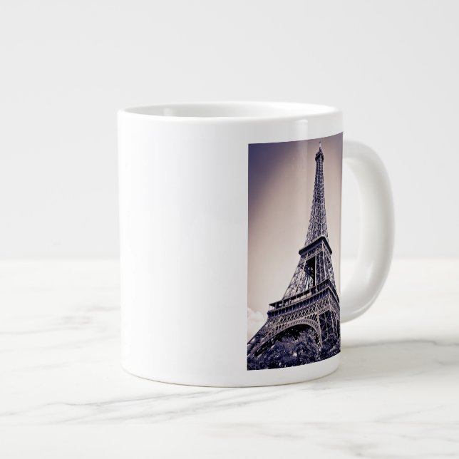 Eiffelturm, Paris, Frankreich Jumbo-Tasse (Vorderseite Rechts)