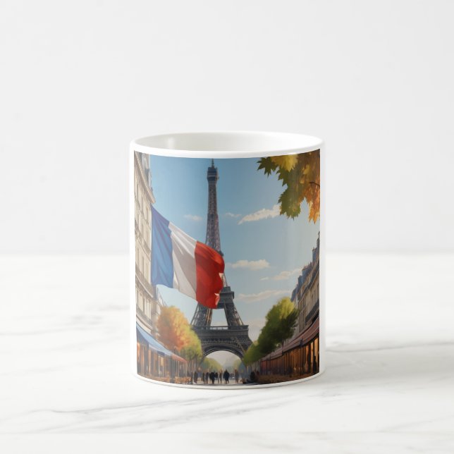 Eiffelturm - Paris - Frankreich Kaffeetasse (Mittel)