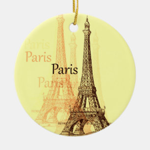 Eiffelturm, Paris Frankreich Keramik Ornament