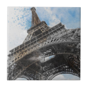 Eiffelturm Paris Frankreich Keramik Tile - Elegant Fliese