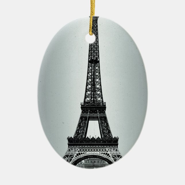 Eiffelturm Paris Frankreich Keramikornament (Vorne)