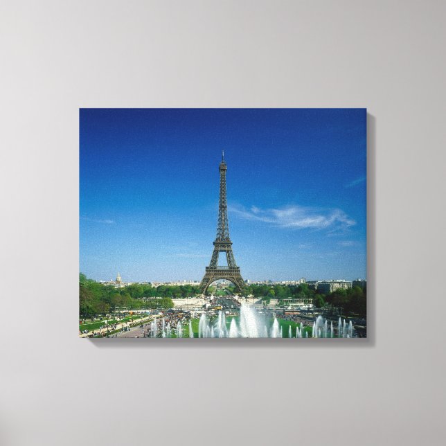 Eiffelturm, Paris, Frankreich Leinwanddruck (Vorderseite)