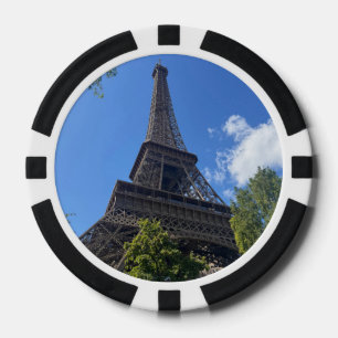 Eiffelturm, Paris, Frankreich Pokerchips