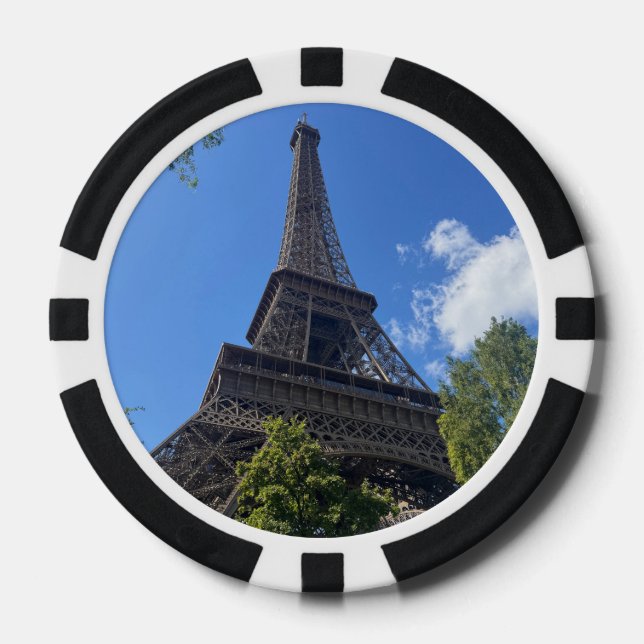 Eiffelturm, Paris, Frankreich  Pokerchips (Vorderseite)