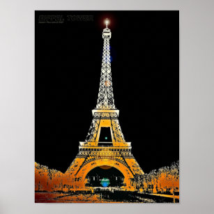 Eiffelturm, Paris, Frankreich Poster