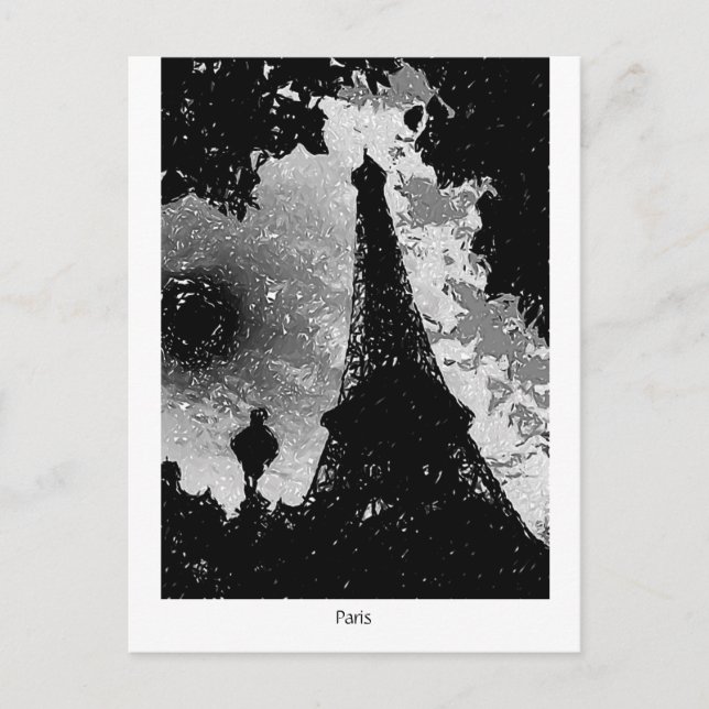 Eiffelturm. Paris, Frankreich Postkarte (Vorderseite)