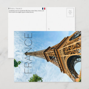 Eiffelturm, Paris, Frankreich Reise-Postkarte Postkarte