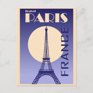 Eiffelturm Paris Frankreich Retro Vintage Postkarte
