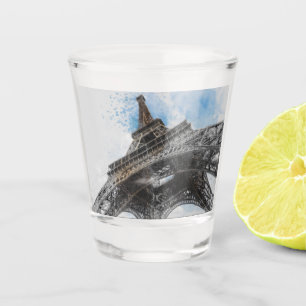 Eiffelturm Paris Frankreich Schnapsglas – Vintage