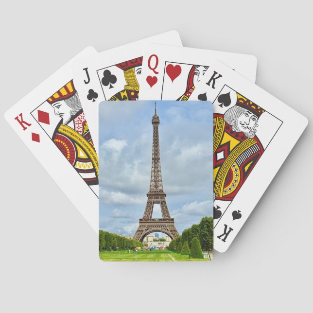 Eiffelturm - Paris Frankreich Spielkarten (Rückseite)