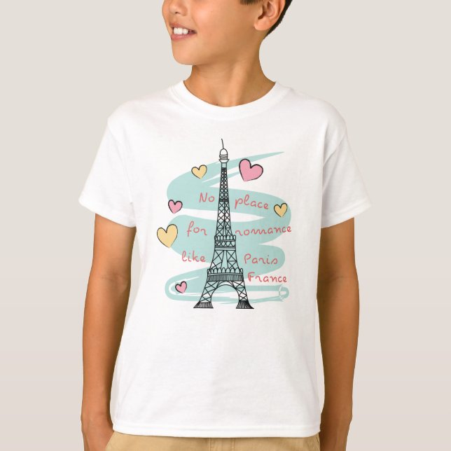 Eiffelturm Paris Frankreich T-Shirt (Vorderseite)
