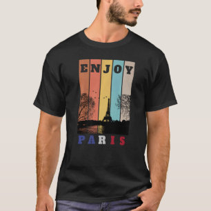 Eiffelturm Paris Frankreich Vintage Männer Frauen T-Shirt