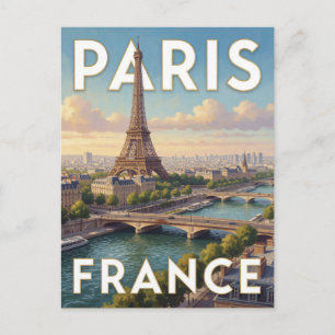 Eiffelturm Paris Frankreich Wahrzeichen Szene Postkarte