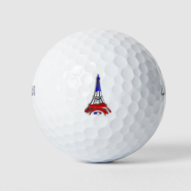 Eiffelturm PARIS Golfball (Vorderseite)