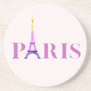 Eiffelturm-Paris-Lebendig und Bunt- Getränkeuntersetzer