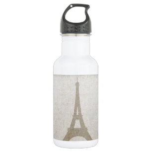 Eiffelturm Paris Leinen begraben Vintage rustikale Trinkflasche