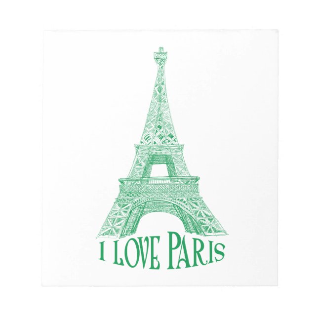 Eiffelturm.Paris Notizblock (Vorderseite)