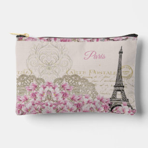 Eiffelturm Paris Postkarte im Vintage-Stil Zubehörtasche