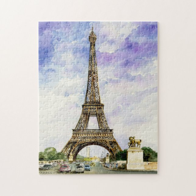 Eiffelturm Paris. Puzzle (Vertikal)