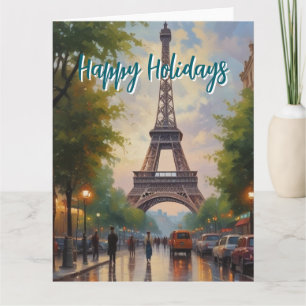 Eiffelturm Paris Reise Vintage Retro Kunst Karte