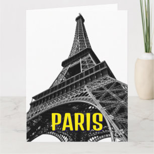 Eiffelturm Paris Reise Vintage Retro Kunst Karte