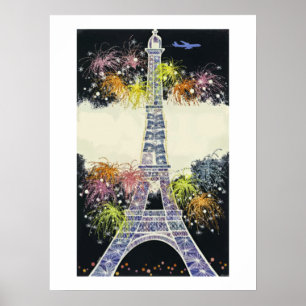 Eiffelturm Paris, Reisegeschenk Poster