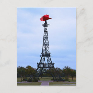 Eiffelturm, Paris, Texas Postkarte