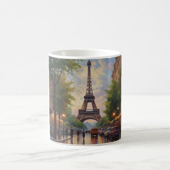 Eiffelturm Paris Vintage Retro Art Kaffeetasse (Mittel)
