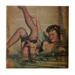 eiffelturm parisian girtro fashionista fliese