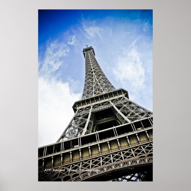 Eiffelturm-Plakat Poster (Vorne)
