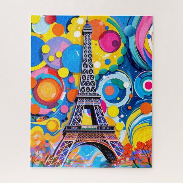 Eiffelturm Pop Art Puzzle (Vertikal)