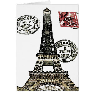 Eiffelturm Postage ~ Karte