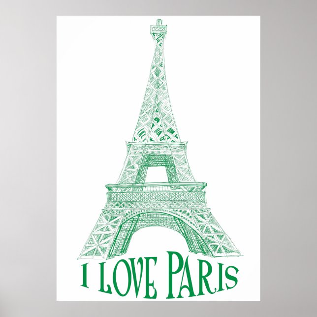 Eiffelturm Poster (Vorne)