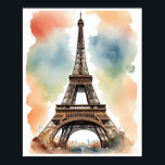 Eiffelturm Poster Wall Art Room Deco<br><div class="desc">Die Ausstellung "Essence of Travel" mit einer atemberaubenden Reihe von Aquarellfarben-Silhouetten der weltberühmtesten Sehenswürdigkeiten. Jedes Poster erfasst die ikonische Essenz von Sehenswürdigkeiten wie dem Eiffelturm, vereinfacht auf seine grundlegendste Form und gemalt mit einem schönen Farbverlauf, der die Stimmung und Atmosphäre seiner Lage erinnert. Der "Eiffelturm", ein herausragendes Stück in dieser...</div>