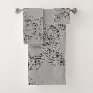 Eiffelturm-Rolle-Druck Paris Je T'aime Badhandtuch Set