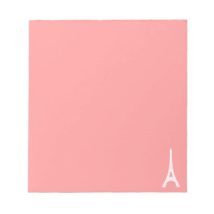 Eiffelturm-Rosa Notizblock