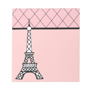 Eiffelturm Rosa Paris Notizblock Geschenk