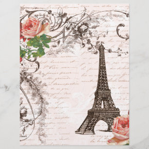 Eiffelturm Rot und Rosa Rose