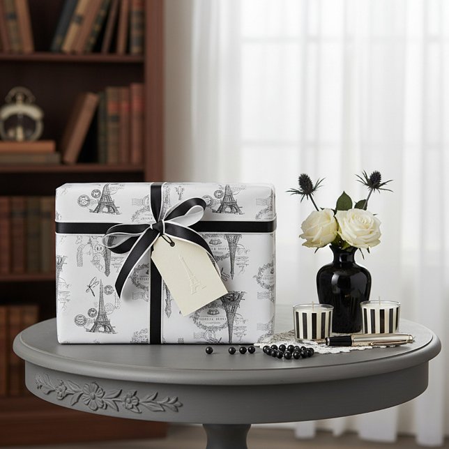 Eiffelturm-Schleifpapier Geschenkpapier (Von Creator hochgeladen)