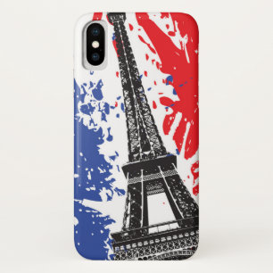 Eiffelturm Schmutz-Flagge Paris, Frankreich Case-Mate iPhone Hülle
