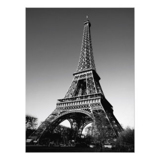 Eiffelturm Schwarzweiß-Foto Fotodruck