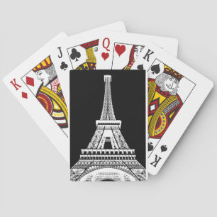 Eiffelturm Schwarzweißbild Spielkarten