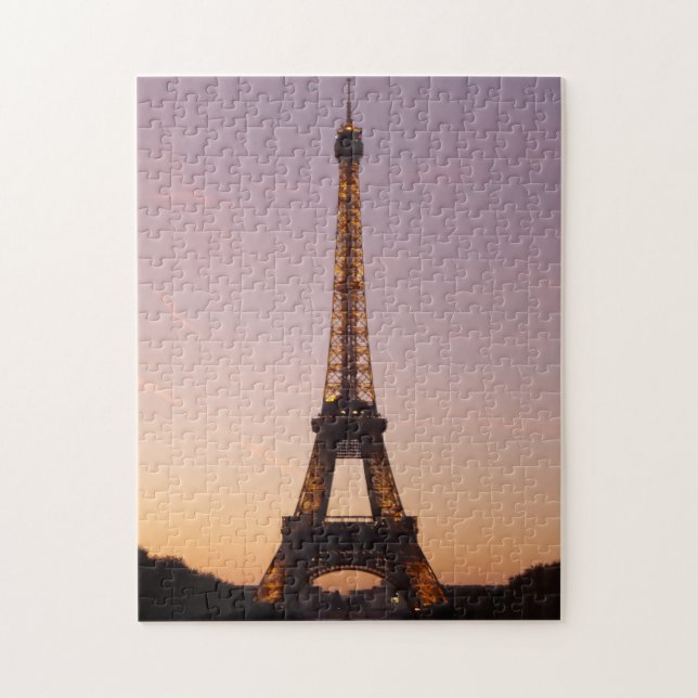 Eiffelturm Sonnenuntergang Puzzle (Vertikal)