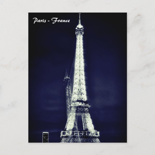 Eiffelturm - Surreal Art, Paris, Frankreich Postca Postkarte (Vorderseite)