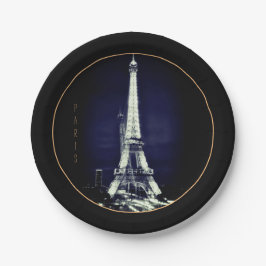 Eiffelturm & Surreal Paris Art/Liebe Frankreich BV Pappteller