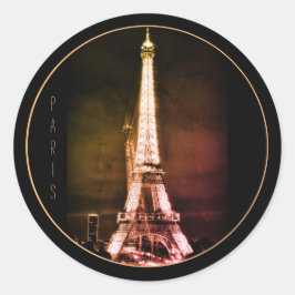 Eiffelturm & Surreal Paris Art/Liebe Frankreich VI Runder Aufkleber